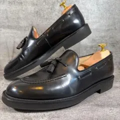 美品 HARUTA ハルタ　黒 25.5cm タッセルローファー 軽量 本革