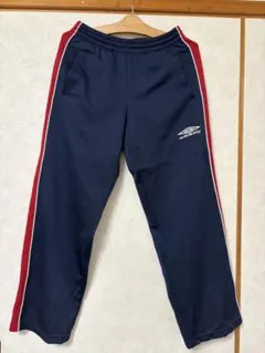 UMBRO ネイビー レッド ジャージパンツ M