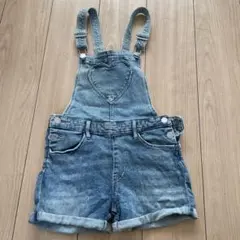 &DENIM デニムオーバーオール ハートデザイン 140
