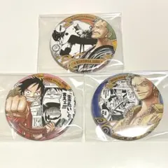 ONEPIECE コレクション缶バッジ HEROES ルフィ ゾロ 3個セット