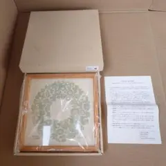BIRDS’WORDS WREATH リース柄 額付き 専用箱付きのサムネイル