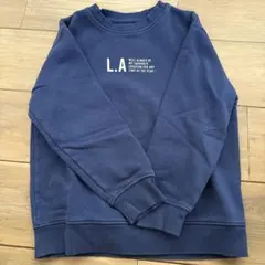 ZARA ネイビー トレーナー L.A.プリント 8サイズ