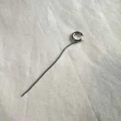 イヤーカフ チェーン シルバー フープ型