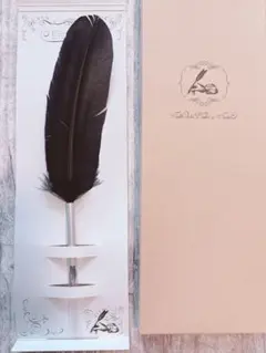 フェリシモ 羽根ペン 黒のサムネイル
