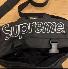 Supreme ブラック ショルダーバッグ