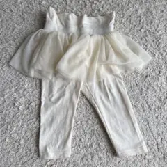 GAP ホワイト チュニック付きレギンス 6-12ヶ月