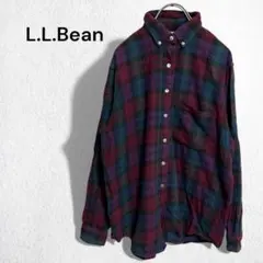 エルエルビーン ネルシャツ チェック柄 綿100％ 羽織り ボタンダウン S