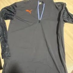 Puma ハーフジップ長袖シャツ ダークグレー