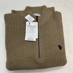 U.S. POLO ASSN ベージュニット Ｍサイズ
