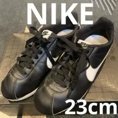 NIKE コルテッツ　ブラックレザー23cm