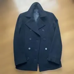 OZOC 黒 ダブルブレスト ピーコート 38