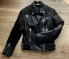 【極美品】AllSaints Papin Biker ラムレザー ライダース 8