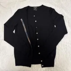 スコッチハウス　imported yarn黒カーディガン　38サイズのサムネイル