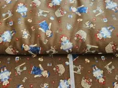 スケア カントリー生地 カントリードール ブラウン