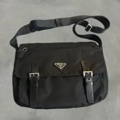 【美品】プラダ テスート ショルダーバッグ メッセンジャー 斜め掛け ナイロン