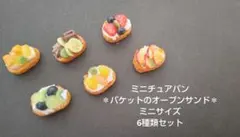 ★ミニチュアフード★ バケットのオープンサンド6種セット