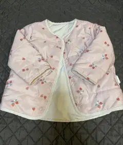 イチゴ柄ピンクアウター 90