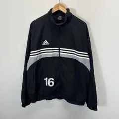 adidas 90s ナイロンジャケット 刺繍ロゴ ゆるだぼ 古着