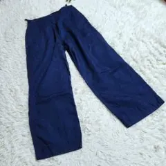 HATSKI ハツキ リネン100% ワイドパンツ 日本製 ユニセックス
