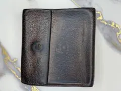 イルビゾンテ　ダークブラウン レザー 三つ折り財布
