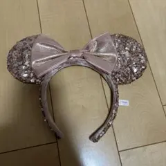ローズゴールド ミッキー耳カチューシャ
