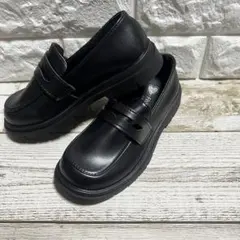 フォーマルシューズ ブラック ローファータイプ　20㎝