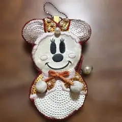東京ディズニーランド25周年クリスマスミニースノーマンキーチェーン　レア