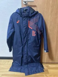 asics アシックス ベンチコート ネイビー