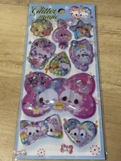 ウォーターシール　うさぎ　平成女児 ボンボンドロップシール