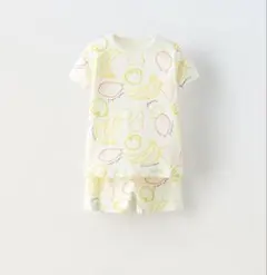 ZARA ベビー 新品 リブフルーツセットアップ 110 Tシャツショートパンツのサムネイル