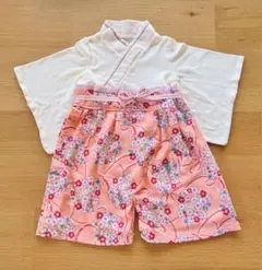 SWEET MOMMY ベビー袴　ピンク花柄　90