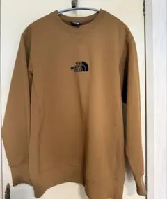 【美品】THE NORTH FACE ブラウン クルーネック スウェット