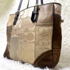 Coach Signature Patchwork Tote Y2K