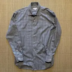 【ORIAN】オリアン セミワイドカラー シャツ チェック 41