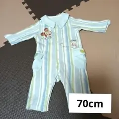 ベビー　ミッキー・ドナルド刺繍　ロンパース　70cm