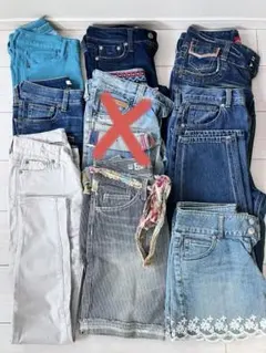 ジーンズ　綿パン　デニム　Gパン　8枚セット