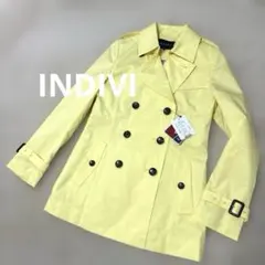★新品未使用タグ付 ★INDIVI トレンチコート 撥水 花粉対応 【訳あり】