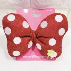 ディズニー　ミニー　リボン　ヘアゴム
