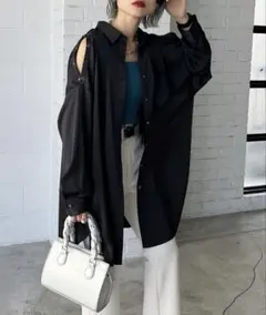 PAGEBOY ページボーイ　スナップサテンチュニックシャツのサムネイル