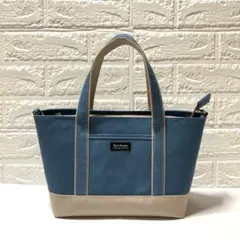 あおりトートバッグ　ファスナー開閉　11号帆布　ハンドメイド
