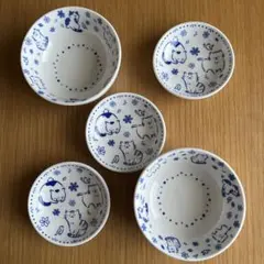 セリア　食器　ボウルS プレートSS 小皿　豆皿　ねこのサムネイル