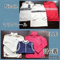 ゴルフウェア 6着　 Nicole マリクレール ELLE等　未使用多数♪　Mのサムネイル