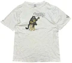 crazy shirt cat 猫のイラスト Mサイズ Tシャツ フロントロゴ