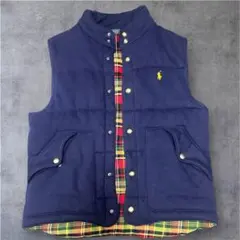 Polo by Ralph Lauren ネイビー ベスト M 90s