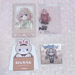 周央サンゴ チェキ トレカ クリアカード 特典 ステッカー