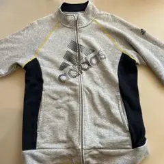 adidas ジップアップジャケット グレー/黒