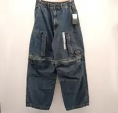 gu・UNDERCOVER デニムコンバーチブルワイドカーゴパンツ