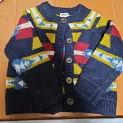 BREEZE 幾何学模様カーディガン 90cm〜100