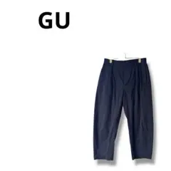 【ジーユー】チノパン　カジュアル　パンツ　シンプル　ゆったり　M 黒