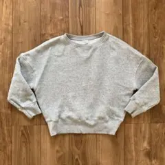 Champion グレー クルーネック トレーナー M 小さめ　短丈　七分袖